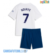 Camisa de time de futebol Manchester City Iliman Ndiaye #7 Replicas 3º Equipamento Infantil 2026-27 Manga Curta (+ Calças curtas)